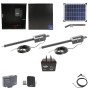 Nice Apollo Titan 912L1 Dual Actuator Swing Gate Opener Package with 310 Control Board, 20W Solar Panel, and 75 Ah Battery