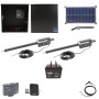 Nice Apollo Titan 912L1 Dual Actuator Swing Gate Opener Package with 310 Control Board, 30W Solar Panel, and 75 Ah Battery