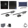 Nice Apollo Titan 912L Dual Actuator Swing Gate Opener Package with 310 Control Board and 30W Solar Panel