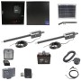 Nice Apollo Titan 310 Dual  Arm Swing Gate Opener Complete Package with 310 Control Board, 10W Solar Panel, and 35 Ah Battery