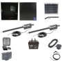 Nice Apollo Titan 912L1 Dual Actuator Swing Gate Opener Complete Package with 310 Control Board, 10W Solar Panel, and 75 Ah Battery