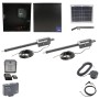 Nice Apollo Titan 912L Dual Actuator Swing Gate Opener Complete Package with 310 Control Board and 10W Solar Panel