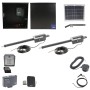 Nice Apollo Titan 912L Dual Actuator Swing Gate Opener Complete Package with 310 Control Board and 10W Solar Panel