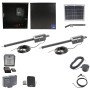 Nice Apollo Titan 912L Dual Actuator Swing Gate Opener Complete Package with 310 Control Board and 10W Solar Panel