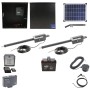 Nice Apollo Titan 310 Dual Arm Swing Gate Opener Complete Package with 310 Control Board, 20W Solar Panel, and 35 Ah Battery