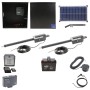 Nice Apollo Titan 310 Dual  Arm Swing Gate Opener Complete Package with 310 Control Board, 30W Solar Panel, and 35 Ah Battery