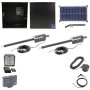 Nice Apollo Titan 912L Dual Actuator Swing Gate Opener Complete Package with 310 Control Board and 30W Solar Panel