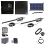 Nice Apollo Titan 912L Dual Actuator Swing Gate Opener Complete Package with 310 Control Board and 30W Solar Panel