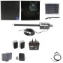Nice Apollo Titan 12L1 Single Swing Gate Opener Package with 1050 Control Board, 10W Solar Panel, and 75 Ah Battery