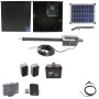 Nice Apollo Titan 12L1 Single Swing Gate Opener Package with 1050 Control Board, 20W Solar Panel, and 35 Ah Battery