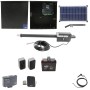 Nice Apollo Titan 12L1 Single Swing Gate Opener Package with 1050 Control Board, 30W Solar Panel, and 35 Ah Battery