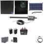 Nice Apollo Titan 12L1 Single Swing Gate Opener Package with 1050 Control Board, 30W Solar Panel, and 75 Ah Battery