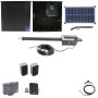 Nice Apollo Titan 12L1 Single Swing Gate Opener Package with 1050 Control Board and 30W Solar Panel