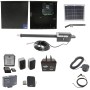 Nice Apollo Titan 12L1 Single Swing Gate Opener Complete Package with 1050 Control Board, 10W Solar Panel, and 75 Ah Battery