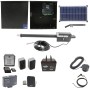Nice Apollo Titan 12L1 Single Swing Gate Opener Complete Package with 1050 Control Board, 30W Solar Panel, and 75 Ah Battery
