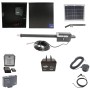 Nice Apollo Titan 912L1 Actuator Swing Gate Opener Complete Package with 310 Control Board, 10W Solar Panel, and 75 Ah Battery