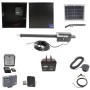 Nice Apollo Titan 912L1 Actuator Swing Gate Opener Complete Package with 310 Control Board, 10W Solar Panel, and 75 Ah Battery