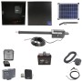 Nice Apollo Titan 310 Single Arm Swing Gate Opener Complete Package with 310 Control Board, 20W Solar Panel, and 35 Ah Battery