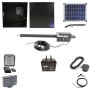 Nice Apollo Titan 912L1 Actuator Swing Gate Opener Complete Package with 310 Control Board, 20W Solar Panel, and 75 Ah Battery