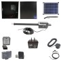 Nice Apollo Titan 912L1 Actuator Swing Gate Opener Complete Package with 310 Control Board, 20W Solar Panel, and 75 Ah Battery