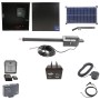 Nice Apollo Titan 912L1 Actuator Swing Gate Opener Complete Package with 310 Control Board, 30W Solar Panel, and 75 Ah Battery