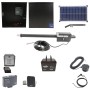 Nice Apollo Titan 912L1 Actuator Swing Gate Opener Complete Package with 310 Control Board, 30W Solar Panel, and 75 Ah Battery
