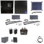 Nice Apollo Vanguard 3501 Dual Arm Swing Gate Opener Package with 310 Control Board, 20W Solar Panel, and 75 Ah Battery