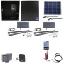 Nice Apollo Vanguard Heavy-Duty 3600 ETL-1K Dual Arm Swing Gate Opener Package  with 50W Solar Panel and 310 Control Board