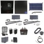 Nice Apollo Vanguard 3501 Dual Arm Swing Gate Opener Complete Package with 310 Control Board, 30W Solar Panel, and 75 Ah Battery