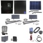 Nice Apollo Vanguard 3600 Dual Swing Gate Opener Complete Package with 310 Control Board and 50W Solar Panel