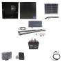 Nice Apollo Vanguard Heavy-Duty 3501 Single Arm Swing Gate Opener Package with 310 Control Board, 10W Solar Panel, and 75 Ah Battery