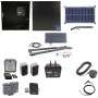Nice Apollo Vanguard 3501 Single Arm Swing Gate Opener Complete Package with 310 Control Board, 30W Solar Panel, and 75 Ah Battery